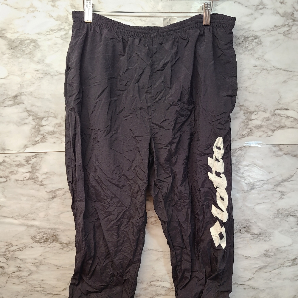 Vintage AC Milan Black Lotto Soccer Training Pants
